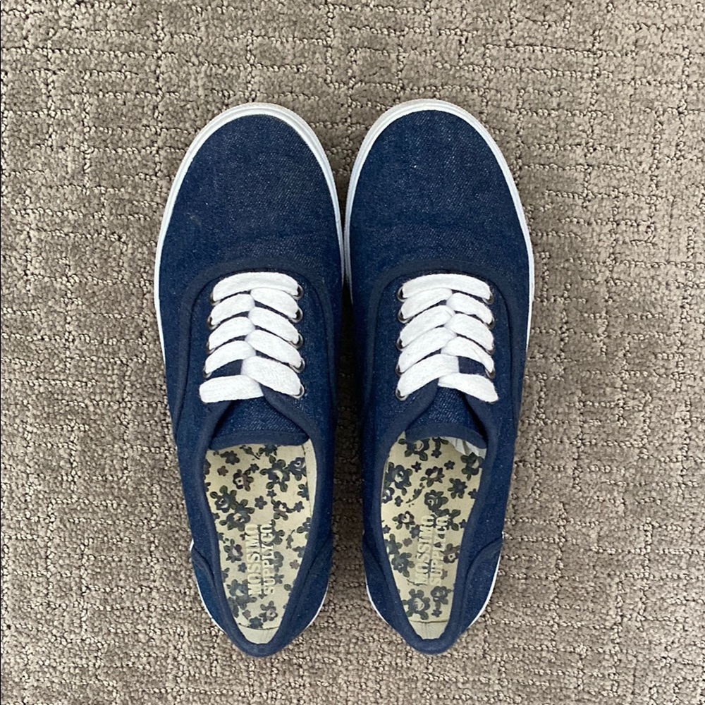 Mossimo Supply Co. Denim Sneakers with White Laces